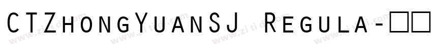 CTZhongYuanSJ Regula字体转换